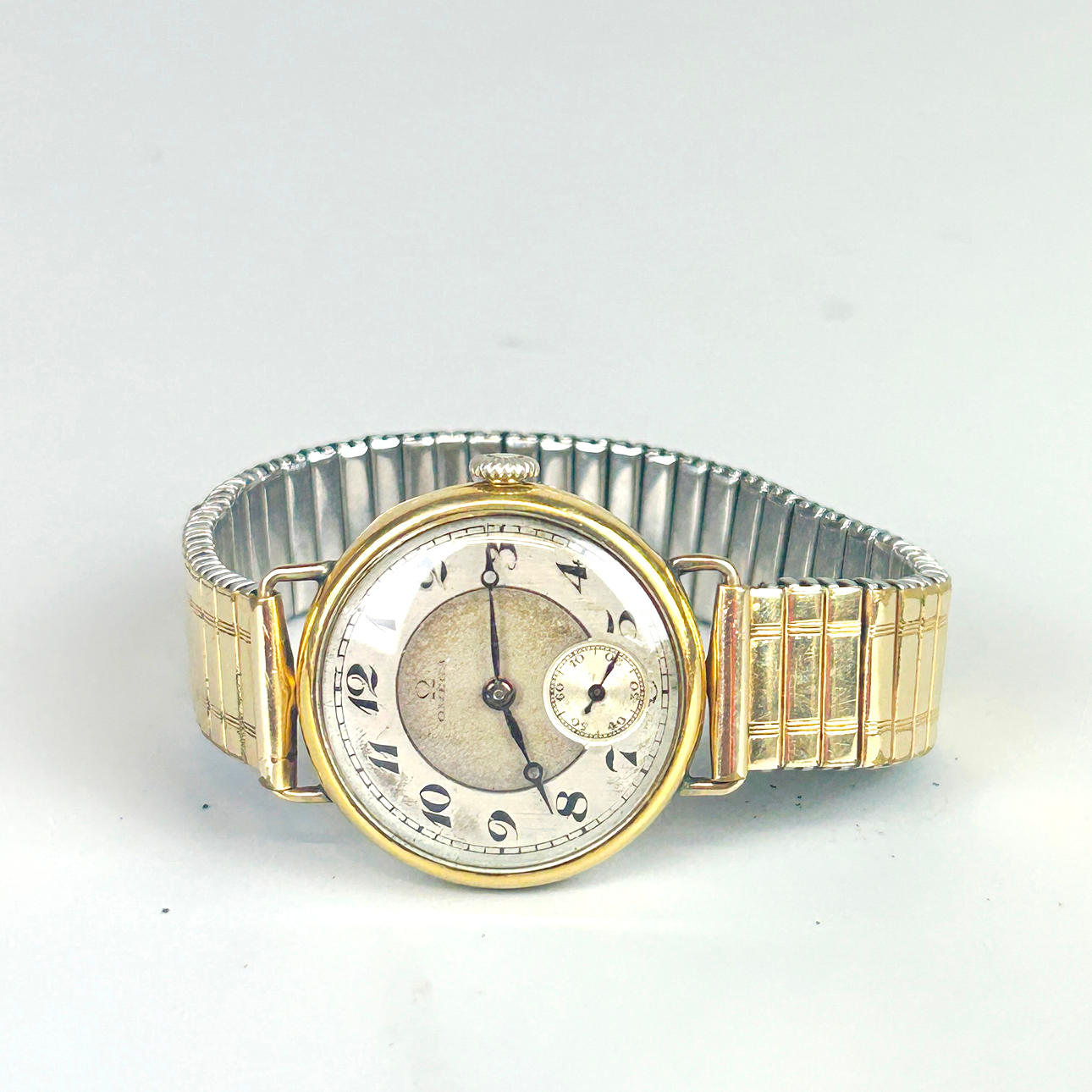 VINTAGE 18CT GOLD CASED WRISTWATCH