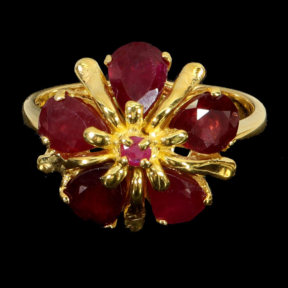 RUBY SILVER RING