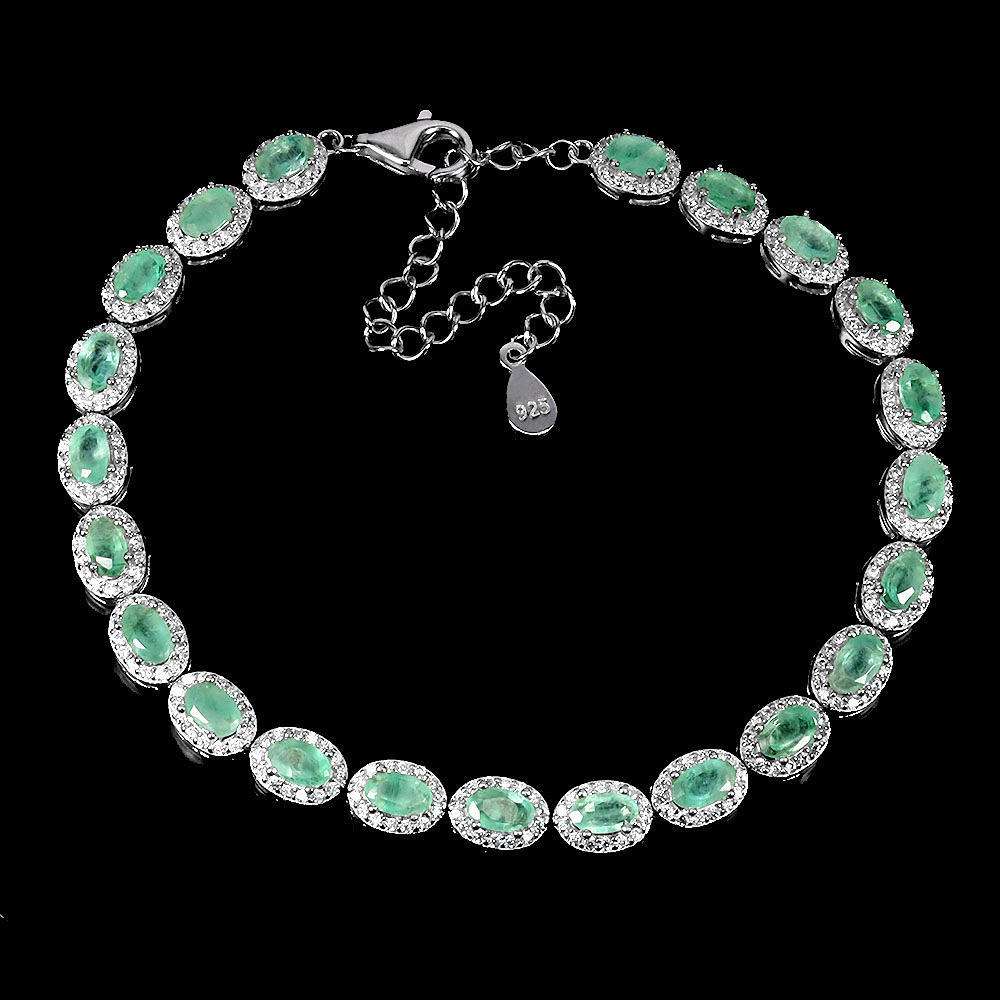 EMERALD SILVER BRACELET