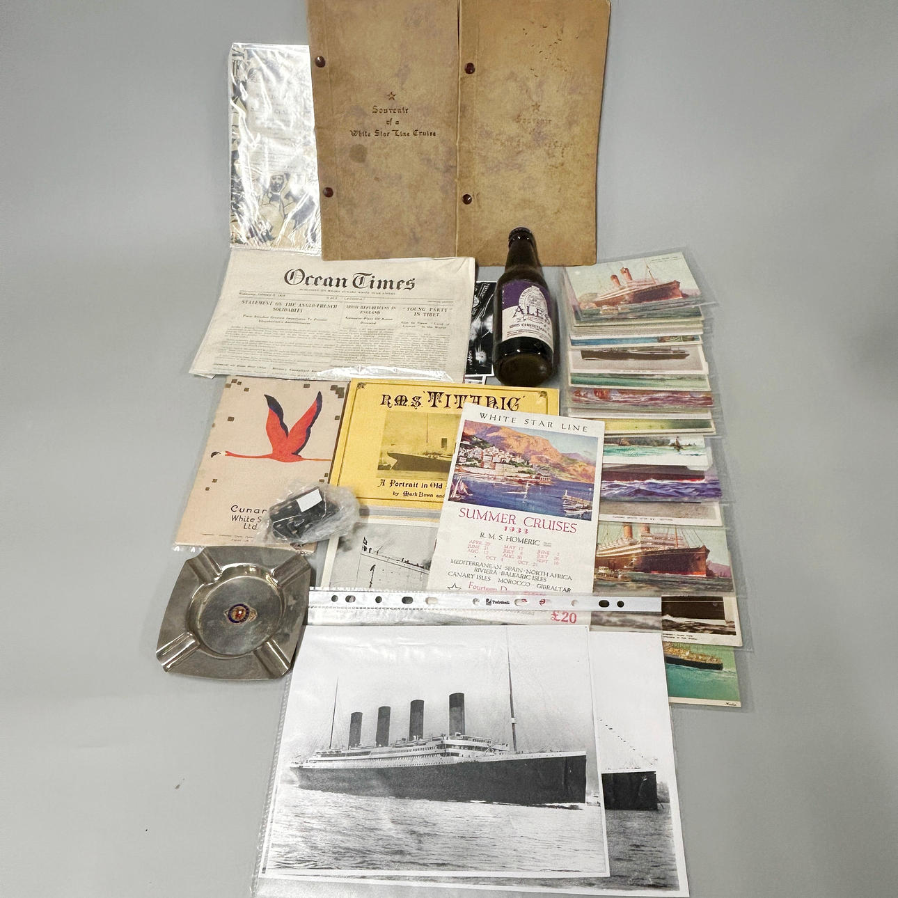WHITE STAR LINE ITEMS