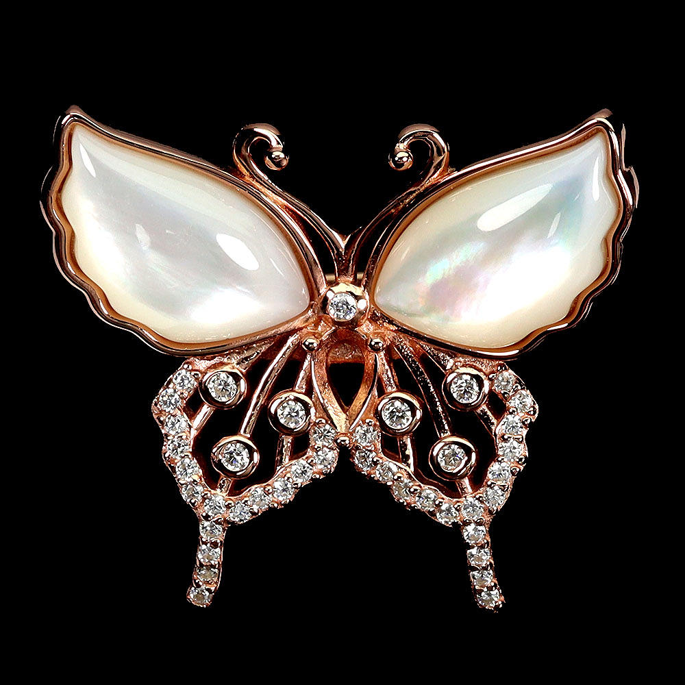 ROSE GOLD MOTHER OF PEARL RING