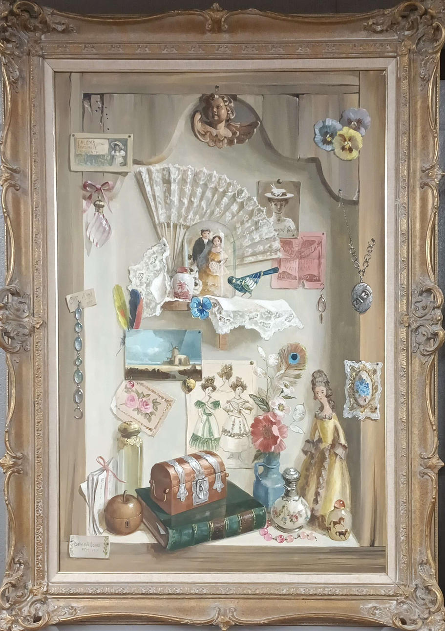 DEBORAH JONES (BRITISH 1921 - 2012) FRAMED OIL ON CANVAS